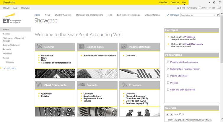 The EY advantage Our web-based Accounting Policy Wiki (APW) Drafting new or updated policies is not just a mere content exercise. Day-to-day accounting requires an efficient way to address challenges.