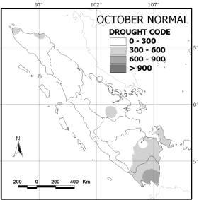 MEDAN RENGAT Figure 2. Monthly Drought Code quartiles for Medan station. PALEMBANG Figure 3.