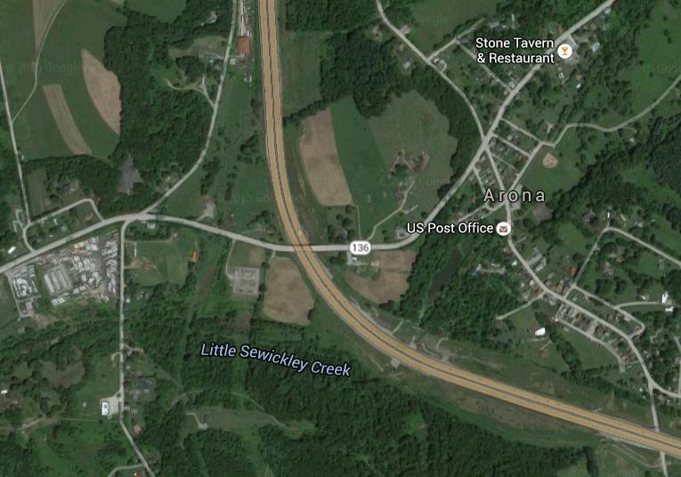 4.1.1.8 SR 136 (Hempfield Township, Westmoreland County) Pennsylvania Turnpike SR 136 Figure 4-9: SR 136 Location Map Access Criteria (Interchange Spacing): The nearest Turnpike interchanges are
