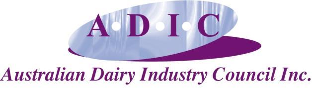 Australian Dairy Industry Represented by Australian Dairy Industry Council Inc.