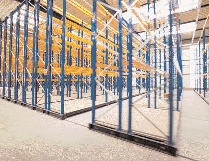 Mobile racking. Optimum space utilisation with variable working aisles.
