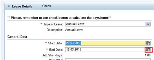 Select the date the leave is to end.