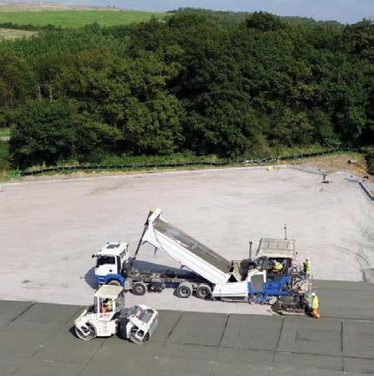 IN THE VOLUME OF WASTE SENT TO LANDFILL LOWERING VEHICLE MILES (AND THEREFORE CO² AND EQUIVALENT EMISSIONS) BY MIXING THE MATERIAL ON SITE CBGM AND RCC HAVE THE ABILITY TO BE PLACED WITH CONVENTIONAL