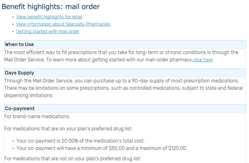 View Benefit Highlights, Print Forms & Cards Members can review benefit highlights and plan-specific pharmacy options Also