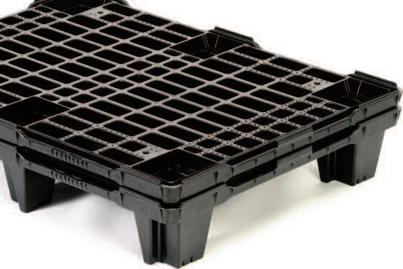 Nestable pallets Lightweight applications, static storage, closed loops, one-way trips and multi-use.