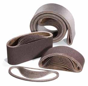 Materials Available Available Grits Z-H (zirconium) 24-80 1A-X/2A-X (closed coat aluminum oxide) 24-320 AO-X (open coat aluminum oxide) 24-180 C-W (silicon carbide wet/dry belts) 60-220 See pages