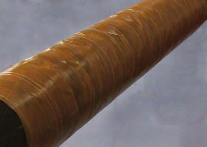 MCO Outerwrap in particular provides a very hard coating, so it is used in applications where a pipe transitions from aboveground to belowground.
