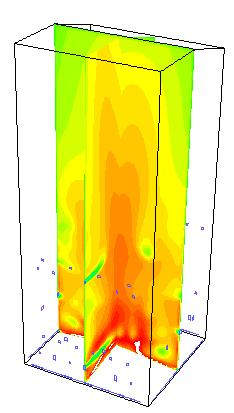 Furnace height (m) Main difference to BFB is that fuel-n release is not confined to bed Kraft recovery boiler CFD for profiles Temperature, moisture, volatiles, char-c,