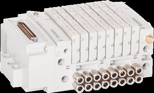 Pneumatic Valve Islands: Fieldbus & Multipol Automation Electronics Platforms Multipol A pneumatic spool valve island designed for easy connection to a PLC by means of a multiwire cable.