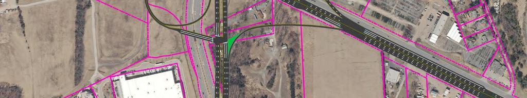 8 TOTAL ACRES AFFECTED 1 2 6 N NOT TO SCALE 3 4 7 11 8 9 5 10 12 13 The interchange configurations depicted above reflect Synchro 9.