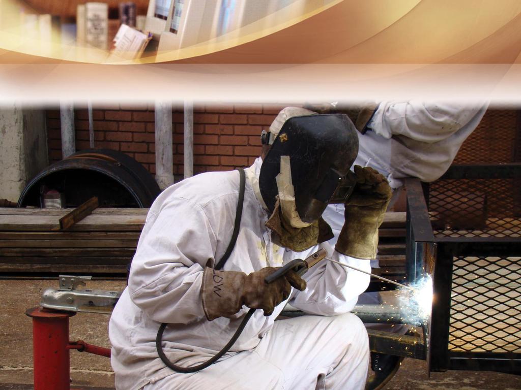 The Welding course includes Oxyfuel cutting, base metal preparation,