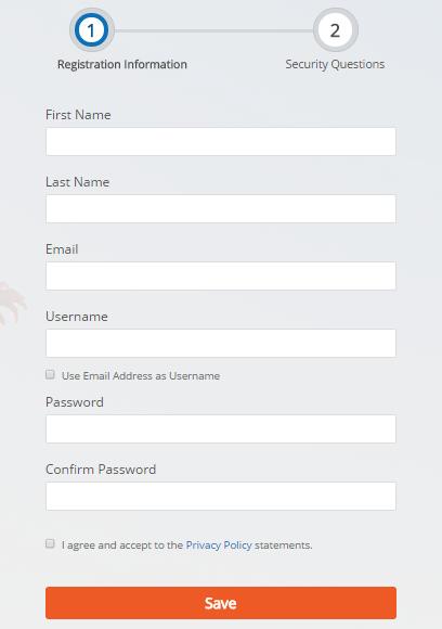 Create a User Account 8. In the Username field, enter a username. You have the option of using your email as a username. 9. In the Password field, enter your password. 10.