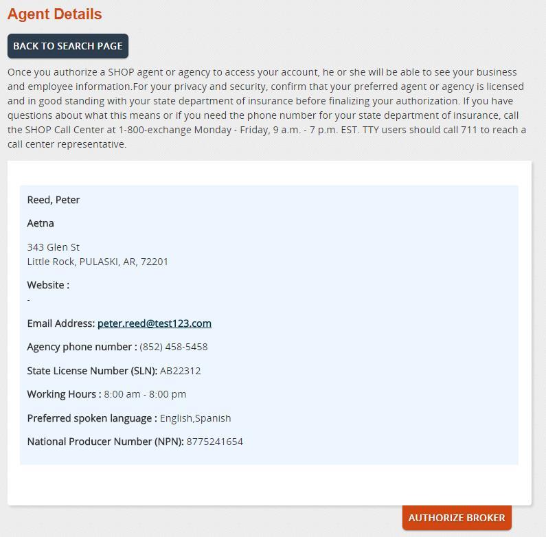 7. From the Agent Details page, click