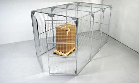A galvanized finish makes the cage ideal for outdoor use, but it can also be supplied with a powder coat finish for indoor use.