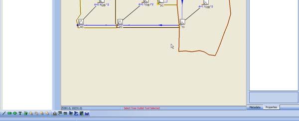 Run the rational method hydrographs through the storm drain model using the FHWA storm drain analysis