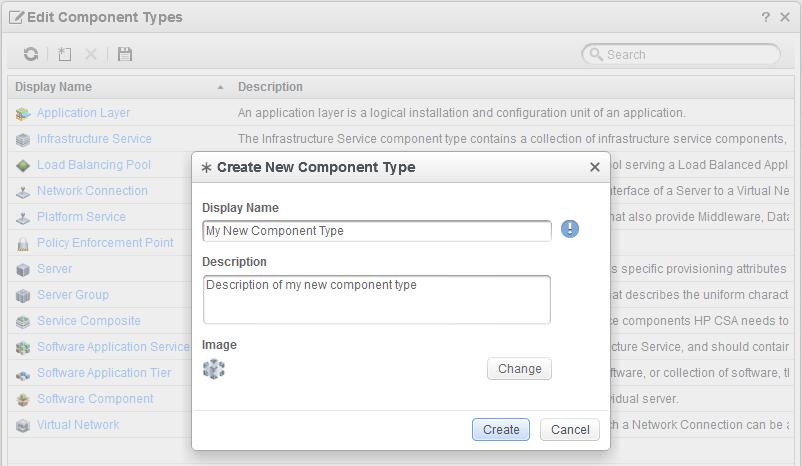 Create a Component Type In the same way that resource providers are associated with provider types, service components are associated with component types.