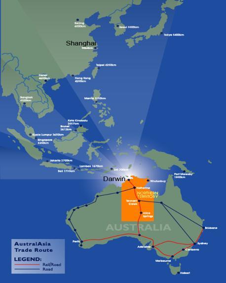 Northern Territory: a strong resources focus 13% of Australia with 1% of the population Port and bulk handling
