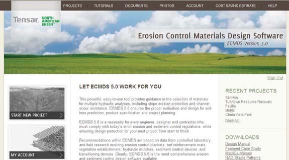 Design and Installation Tools SHIFT, CONTROL, ENTER Professional guidance on RECP selection, design and project planning is at your fingertips with Tensar s proprietary Erosion Control Materials