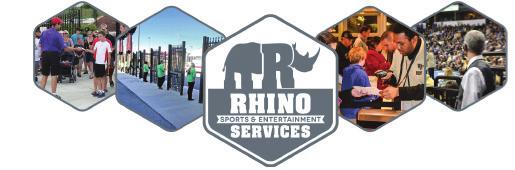 MISSION STATEMENT At Rhino Sports & Entertainment Services, we are dedicated to a simple mission statement: We will provide an unsurpassed customer experience to everyone, all the time.