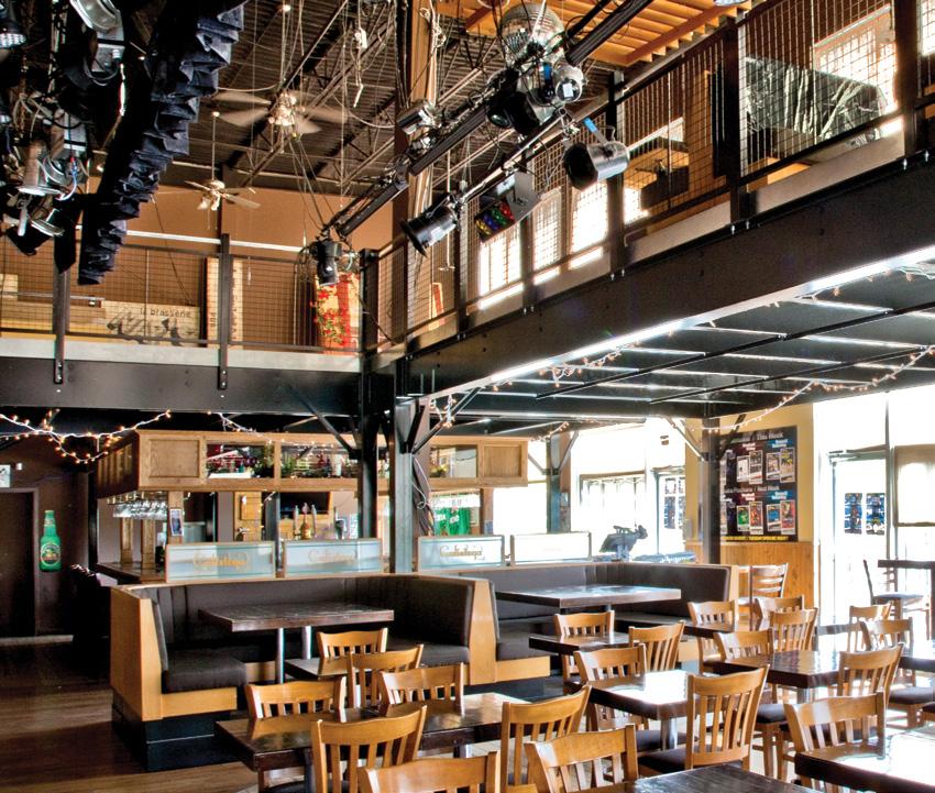 Restaurant Mezzanine Need addtional space for a private party or VIP area? Double your service capacity with a Cogan mezzanine. This is ideal for restaurants and bars that feature live performances.