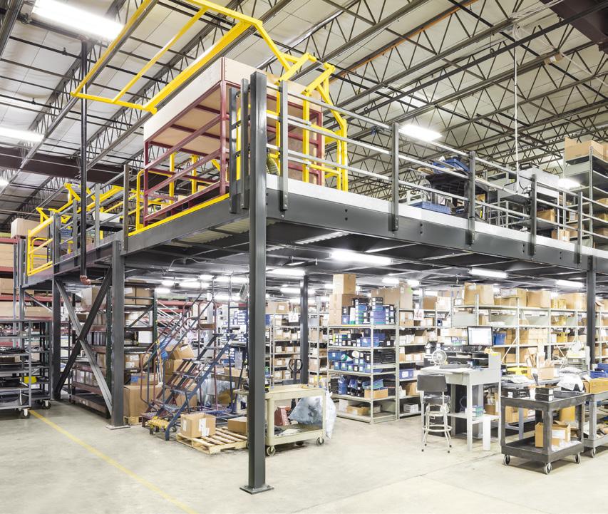 Parts Inventory Mezzanine Maximize storage space, increase pick times and organize your warehouse like never before with a parts inventory mezzanine.