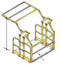 Specially designed pivot arms allow the gate to be opened on one side while closed on the other, protecting your employees from dangerous fall accidents.