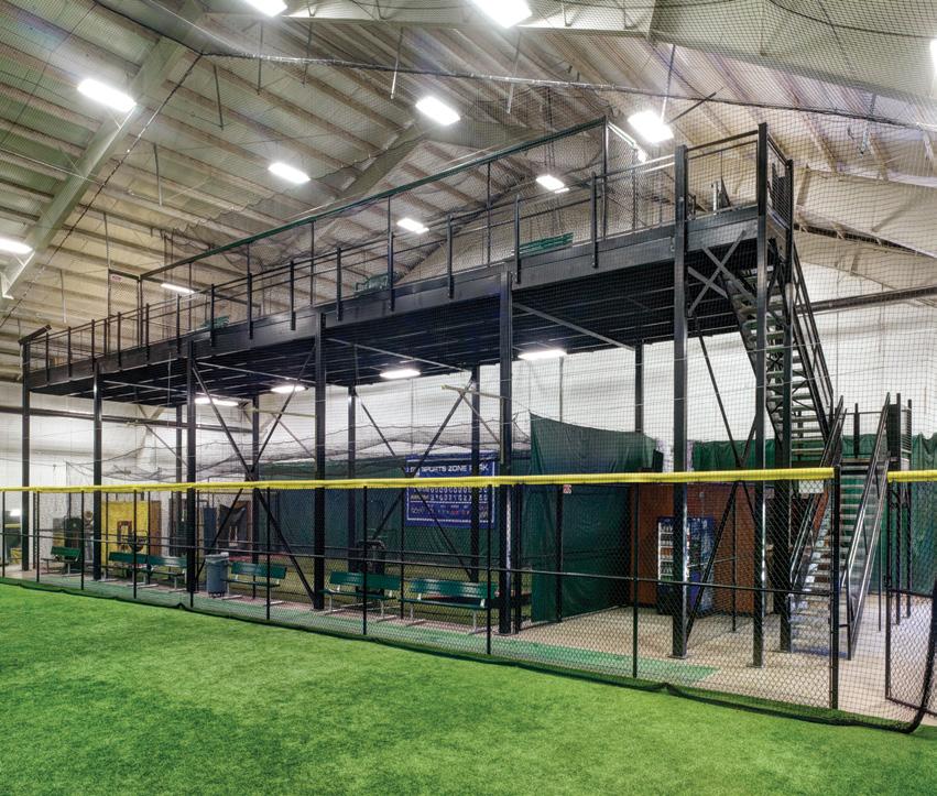 Sports Facility Mezzanine An all-star player in your starting lineup. Knock it out of the park with a Cogan sports facility mezzanine. Don t get boxed in a corner by space shortages!