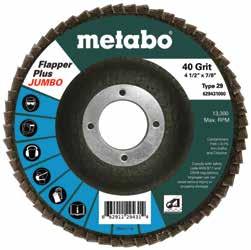 FLAP DISCS EXTREME 4-1/2 Original Flapper Flapper Plus 120 grit: special order, previous design Fast stock removal, one step blending and finishing Steel / Stainless Ferrous metal High performance
