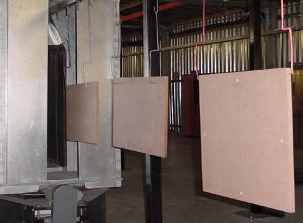TECHNICAL & PROCESS 7.0 TECHNICAL & PROCESS : 7.1 MDF SELECTION Only certain moisture resistant and high density MDF board are suitable to withstand the powder coating process.
