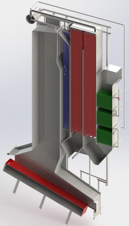 Design features Municipal solid waste Electricity and process heat Patented