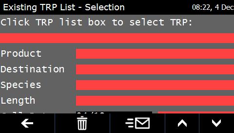 5.2 Request Existing TRP To request a TRP for Leg 2 of a Staging delivery, i.e. picking up a loaded trailer from a staging point and delivering to the final destination, select the Request Existing TRP option from the Send Form menu.