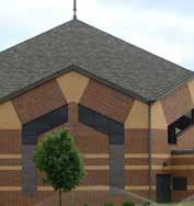 Solutions n Reroof the Bethlehem Lutheran Church that is subjected to high winds that have cuased the existing asphalt shingles to blow off.