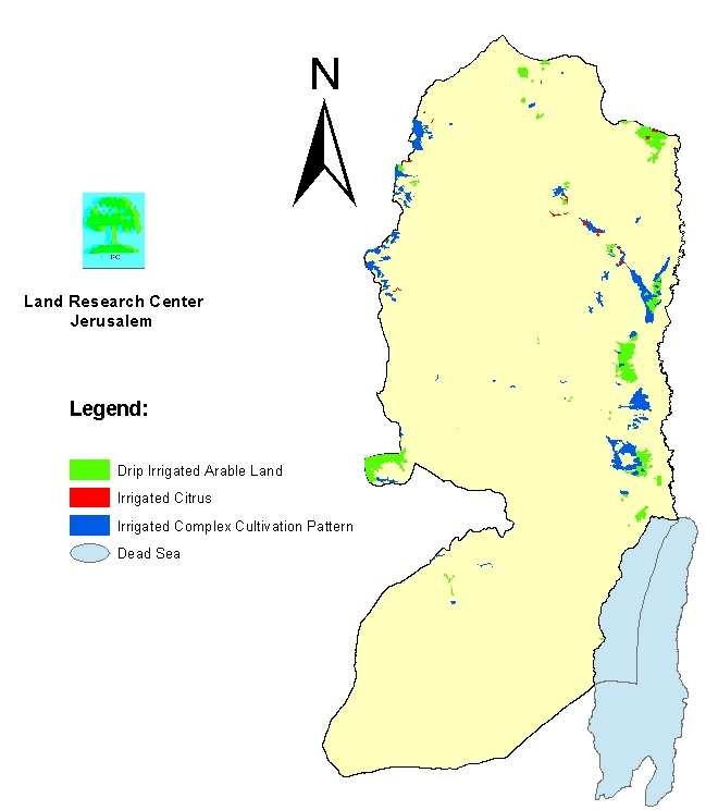 Water Use Palestinian total water use in the West Bank has been estimated to be 120 million m 3 /year. About 86 million m 3 /year of this amount (71%) is used to irrigate 90,000 dunums.