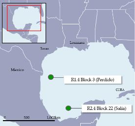 4 Block 3 (Perdido) Made a successful joint bid for the block with Chevron and Pemex in December 2016 Participating interest: 33.3333% (Operator: Chevron) R2.