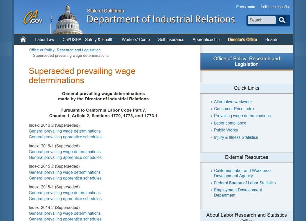 Superseded Prevailing Wage Determination www.