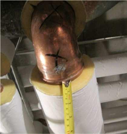 Piping Insulation Example Heating piping Required 2-inch of