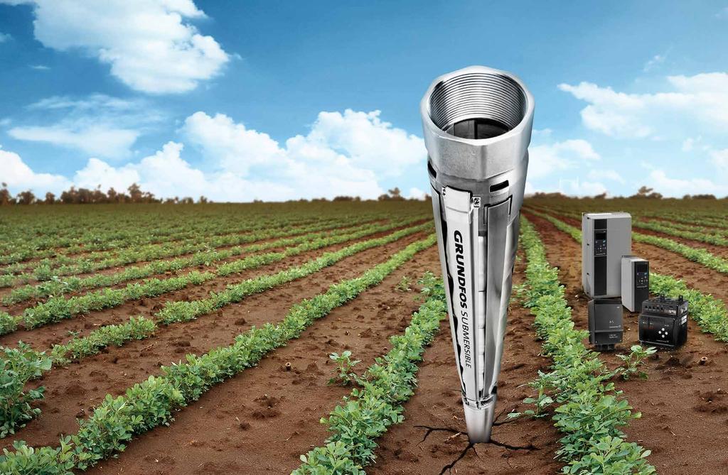 Your crop is our business too Grundfos submersible pumps can all be delivered with a Grundfos frequency drive (CUE), which enables speedcontolled operation and at the same time ensures full