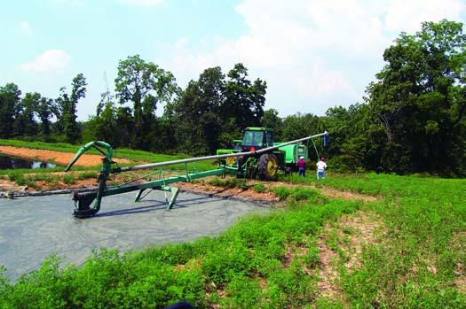 From 2001 to 2003, the Environmental Protection Agency partially funded a manure solids demonstration project at the University of Arkansas Swine Farm and two commercial swine farms in central