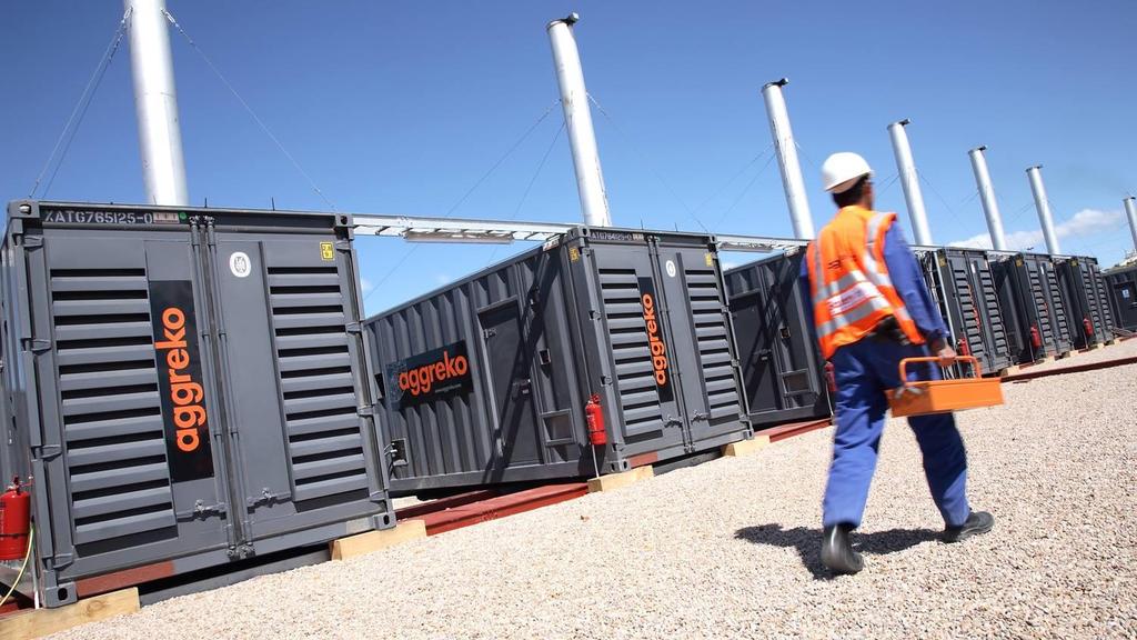 Environmental Mitigations and Controls (2) Containerised units with noise insulation reduce noise emissions Aggreko has been able to source about a third of the proposed generators with lower air