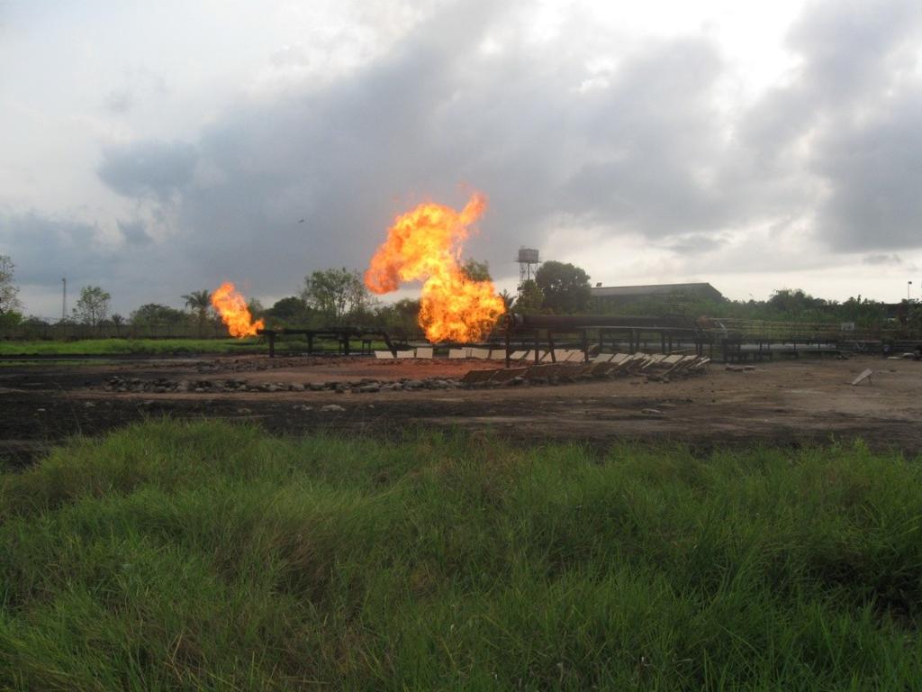 Impact of Oil Exploitation on local communities.. Flares located close to local communities portend a high public health risk.