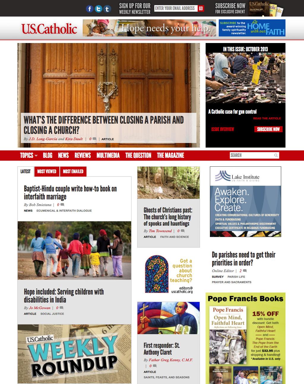 .org USCatholic.org is the online companion to U.S. Catholic magazine.