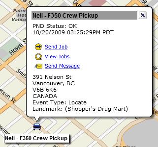 Dispatcher Map View From the Home page > Map View pane, select the list of Vehicles you wish to display on the map. Click show selected.