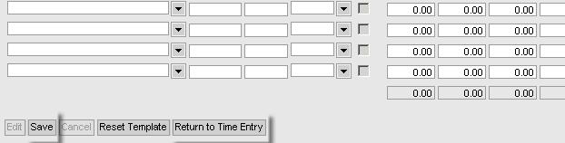 How to Create a Timesheet Template To save your timesheet template, click SAVE in the lower left hand corner.