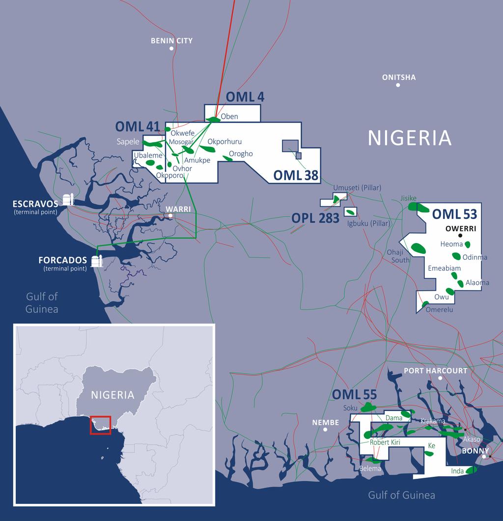SEPLAT AN INDEPENDENT NIGERIAN OIL AND GAS E&P COMPANY PORTFOLIO OF SIX OIL AND GAS BLOCKS IN THE NIGER DELTA AND A SIGNIFICANT RESERVES, RESOURCE AND PRODUCTION BASE A B C BLOCK OPERATOR SURFACE