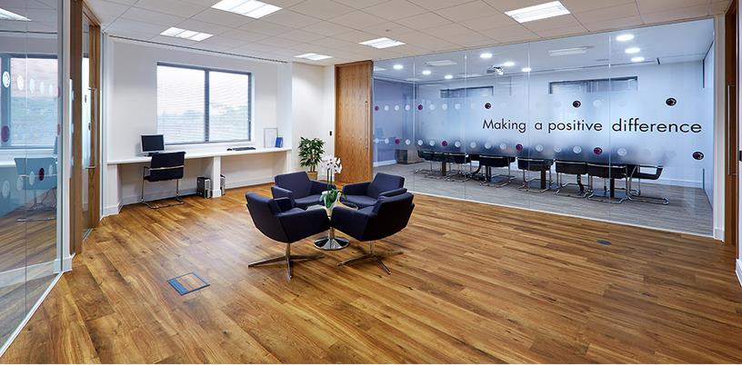 Rosebery Housing Association Location Epsom, Surrey Size 5,730 sq ft Cost 268,491 = 46 sq ft fit out + furniture We have received very positive reaction from our staff about their new working