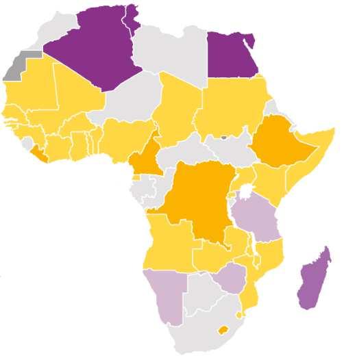 basic facilities with soap and water available In 34 out of 38 African countries less than 50% used basic