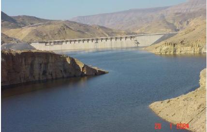 Surface water resources Major reservoirs in Jordan. Dam Catchment area (Km ) Storage (Mm 3 ) Purposes Water resources Wehdah 6974 00 Irrigation, domestic water supply.