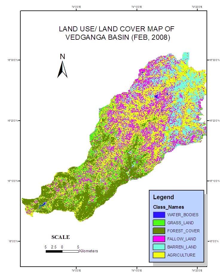In Vedganga basin, out of the total geographical area about 45.13% was under cultivation (Net sown area and fallow land) which has increased up to 57.6% in 2008.