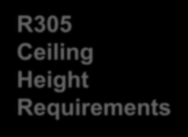 R305 Ceiling Height Requirements Baths- 6-8 Fixt = used For