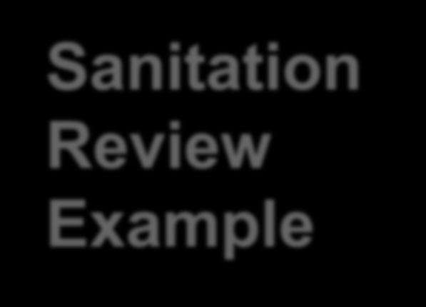Sanitation Review Example Please refer to 2015 IRC Section R307.1 Please specify, detail, and/or note Bath No.